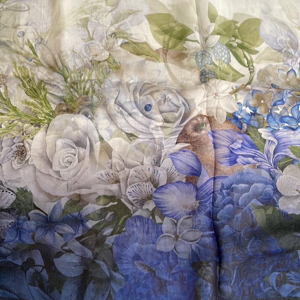 Authentic Gucci Floral Silk Scarf - Picture 8 of 11